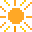 Sun 像素圖示（無框版）